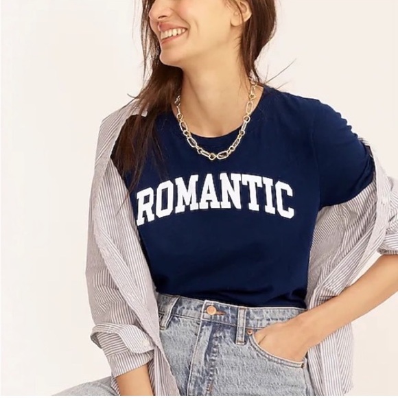 J.Crew NWOTs ROMANTIC crewneck t-shirt - Picture 4 of 5